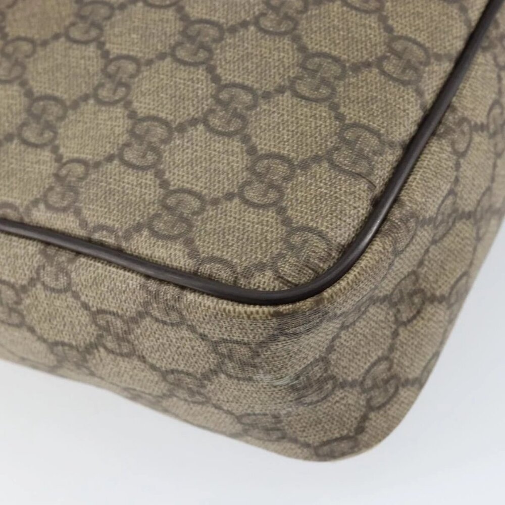 GUCCI GG Supreme Shoulder Bag PVC Beige Gold 201448 Auth 154420 - Picture 5 of 16